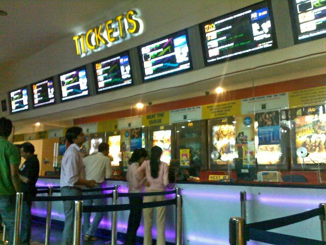 A cinema ticket counter